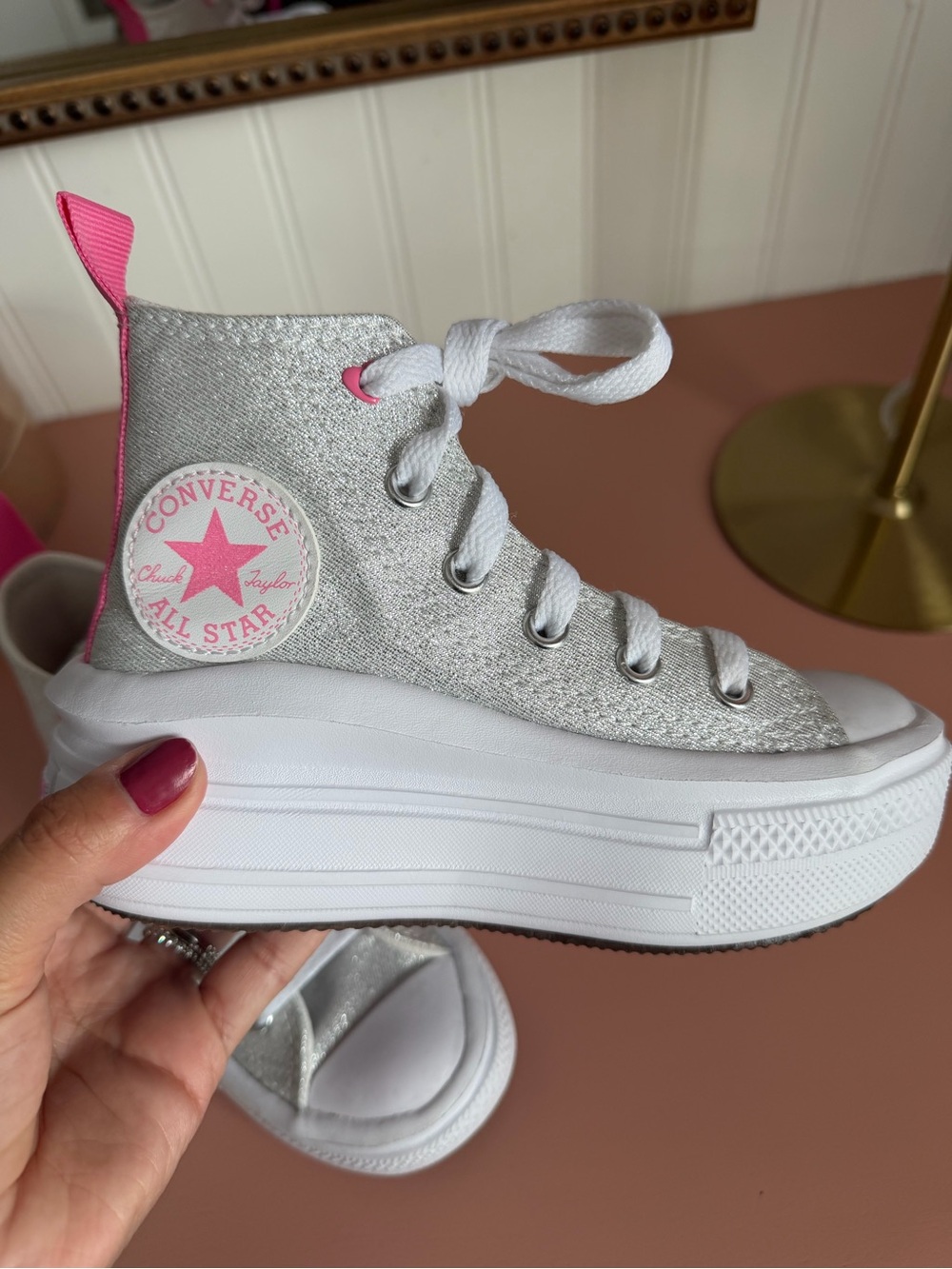 Converse Chuck Taylor All Star Sparkle Platform High Top Sneakers